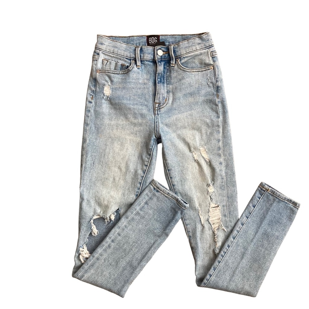 BDG Urban Outfitters twig high-rise distressed jeans, Sz 25